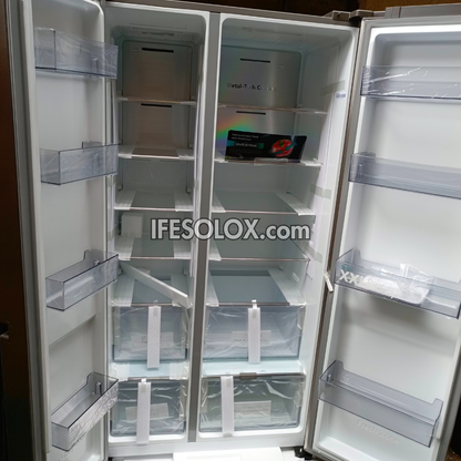 Hisense RC-87WS 634L Side by Side Refrigerator with Smart Inverter + 1 Year Warranty - Brand New