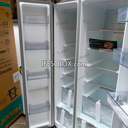 Hisense RC-87WS 634L Side by Side Refrigerator with Smart Inverter + 1 Year Warranty - Brand New