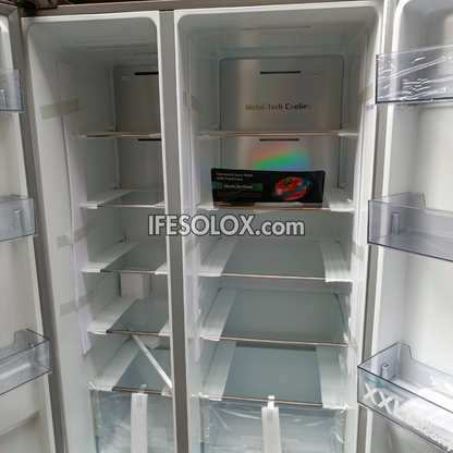 Hisense RC-87WS 634L Side by Side Refrigerator with Smart Inverter + 1 Year Warranty - Brand New