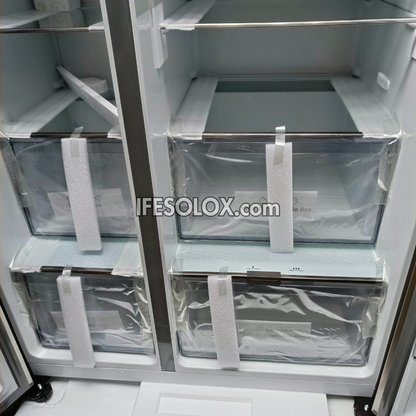 Hisense RC-87WS 634L Side by Side Refrigerator with Smart Inverter + 1 Year Warranty - Brand New