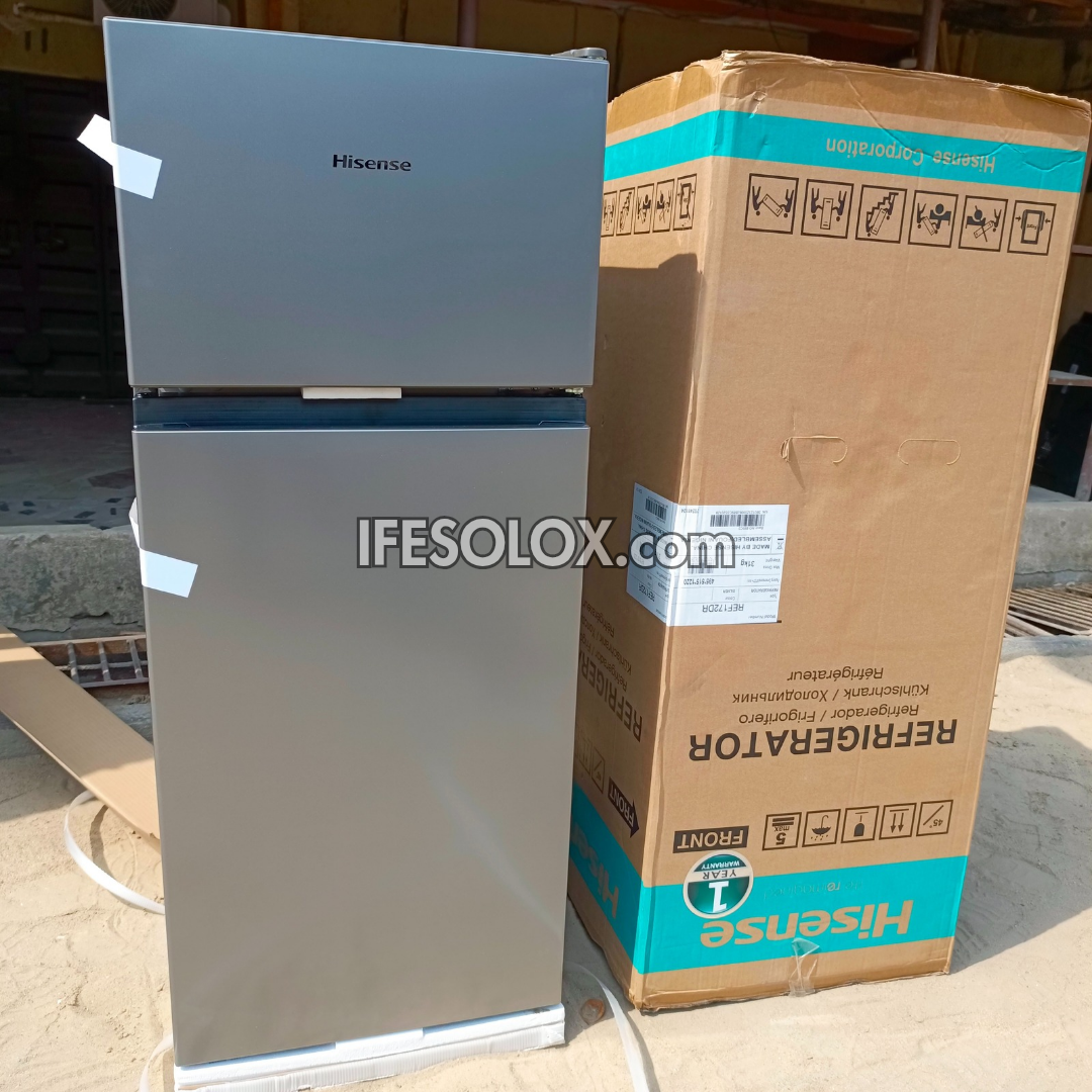 Réfrigérateur Hisense REF 172DR 124L Double Porte Congélateur Supérieur + Garantie 1 An - Neuf 
