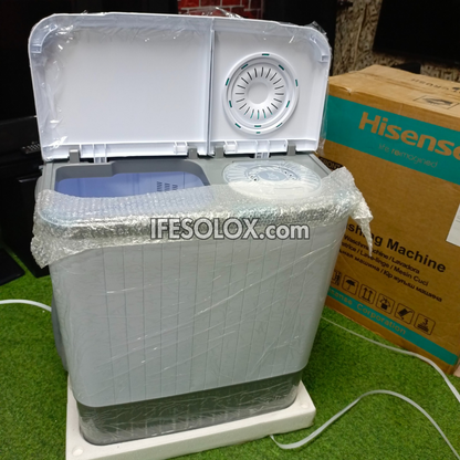 Hisense WM503-WSPA Machine à laver semi-automatique à chargement par le haut et essoreuse à double cuve de 5 kg - Tout neuf