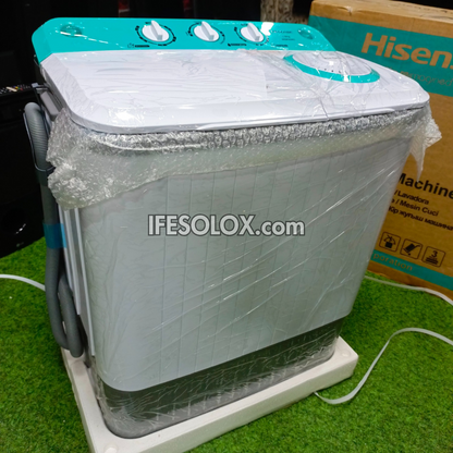Hisense WM503-WSPA Machine à laver semi-automatique à chargement par le haut et essoreuse à double cuve de 5 kg - Tout neuf