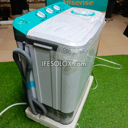 Hisense WM503-WSPA Machine à laver semi-automatique à chargement par le haut et essoreuse à double cuve de 5 kg - Tout neuf