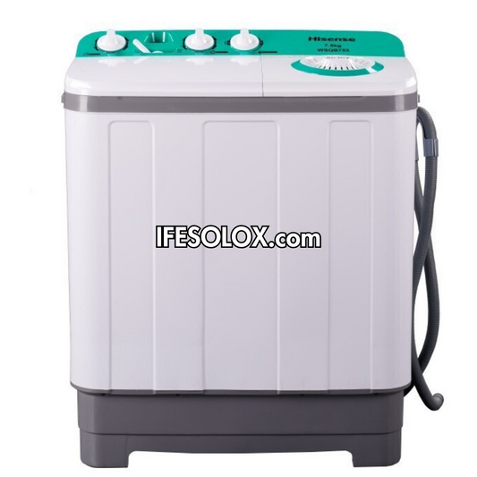 Hisense WM753-WSQB 7.5kg Twin Tub Semi-automatic Top load Washing Machine + Spin Dryer - Brand New