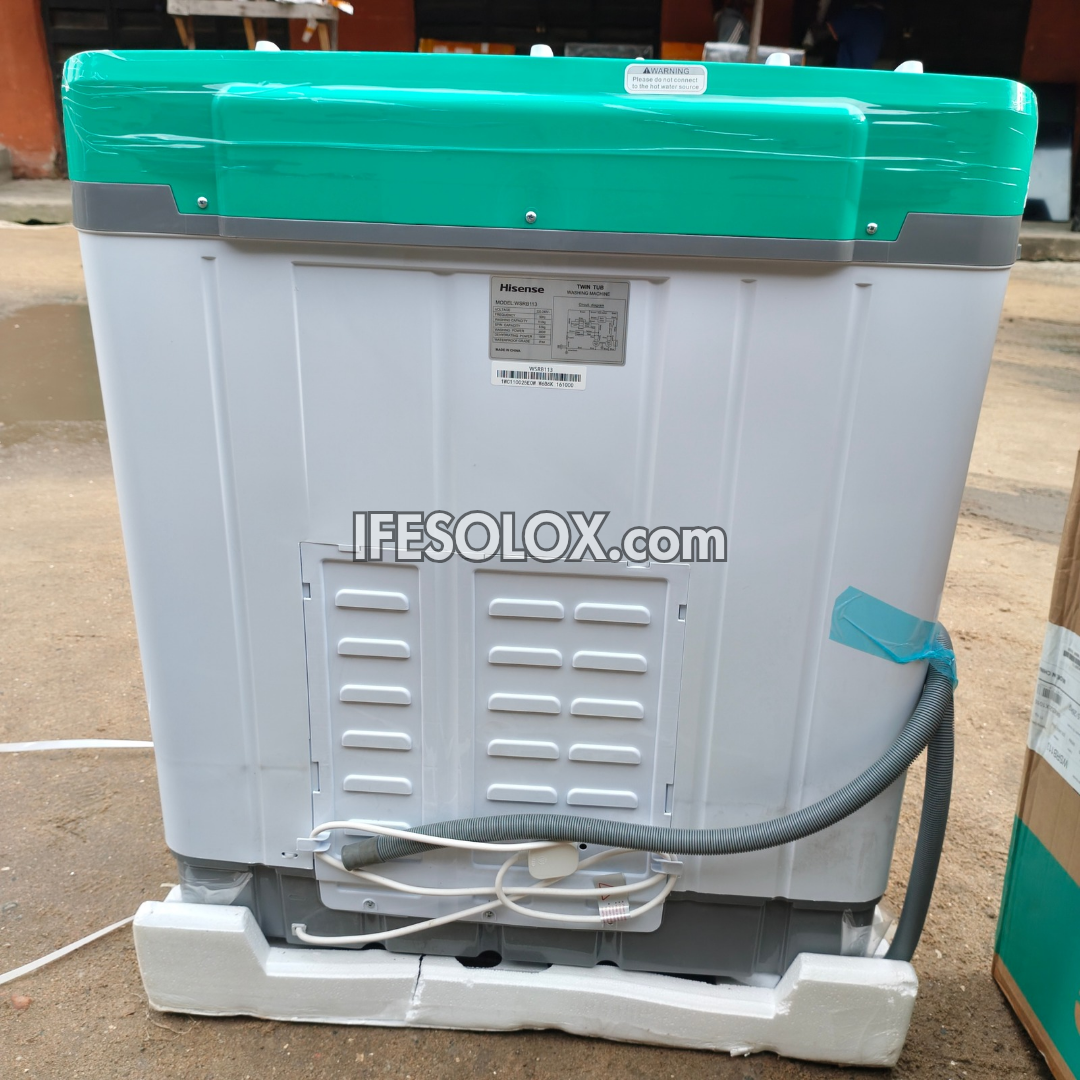 Hisense WSRB113 11kg Twin Tub Semi-automatic Top load Washing Machine + Spin Dryer - Brand New
