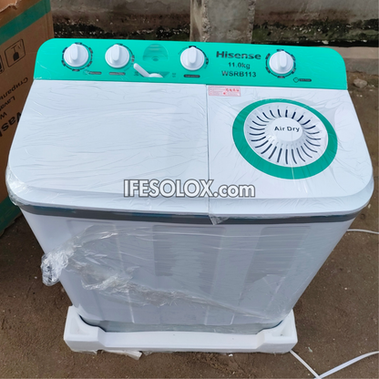 Hisense WSRB113 11kg Twin Tub Semi-automatic Top load Washing Machine + Spin Dryer - Brand New