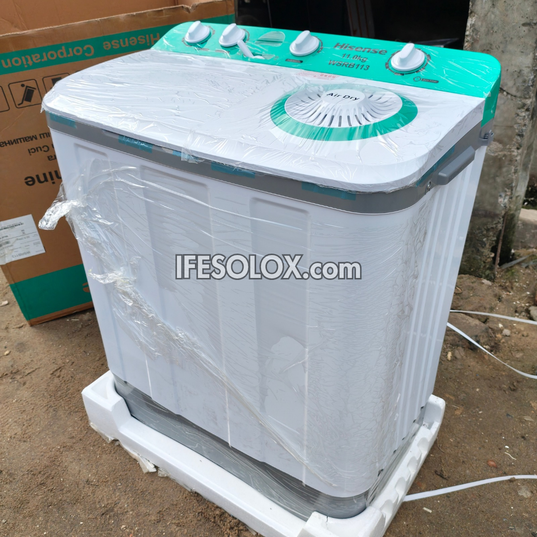Hisense WSRB113 11kg Twin Tub Semi-automatic Top load Washing Machine + Spin Dryer - Brand New