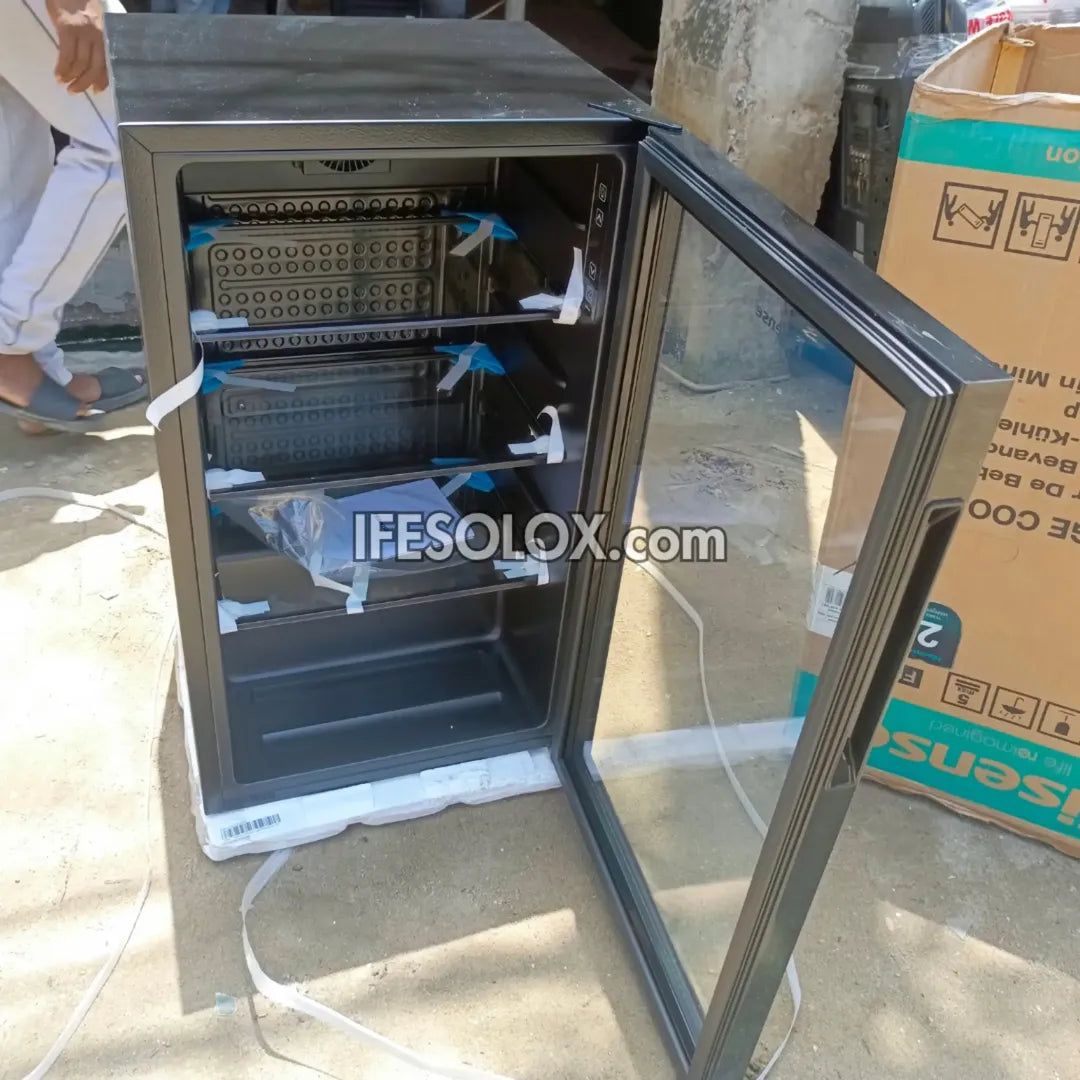 Hisense JC-94 91L Transparent Glass Door Beverage Showcase Chiller - Brand New