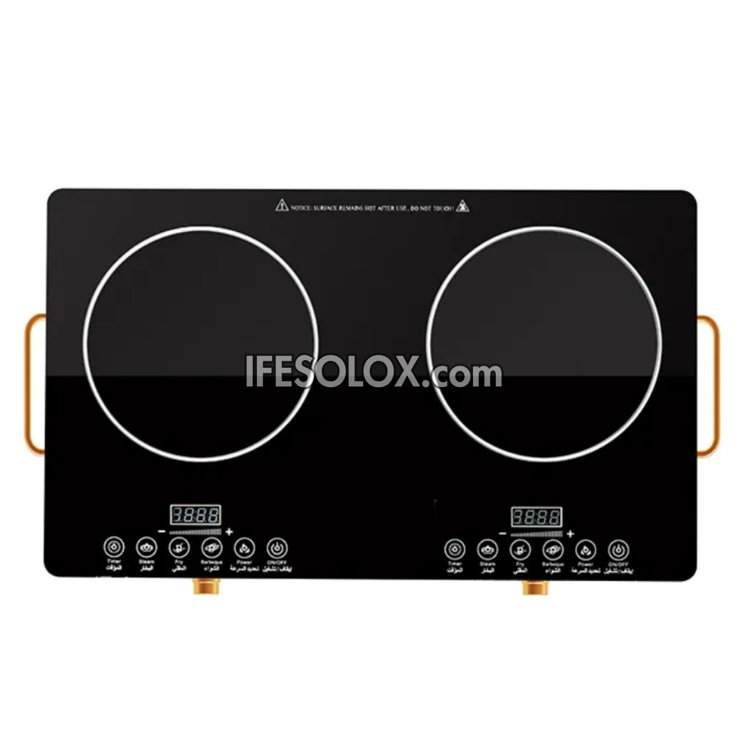 Hotplate Induction Cooker HICD01 with Dual Cooktop, Separate Touch Sensor, LCD Displays - Brand New