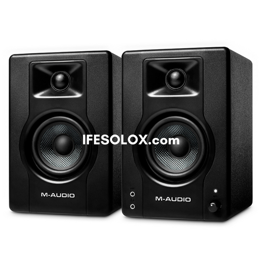 M-Audio BX3 Dual (2-Way) 120W 3.5" Powered Studio Reference Monitor Speakers - Brand New
