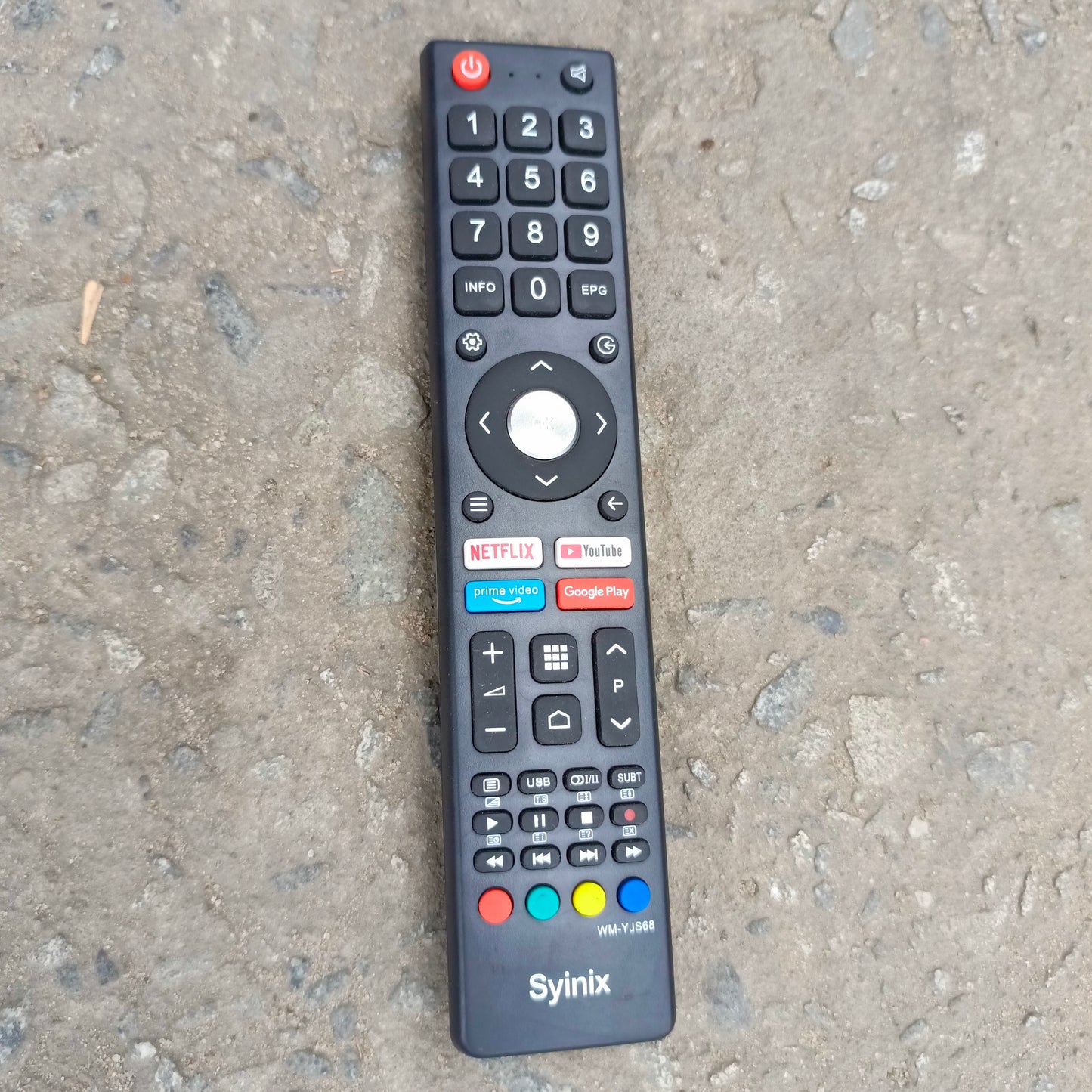 Syinix WM-YJS68 Android Smart TV Remote Control - Brand New