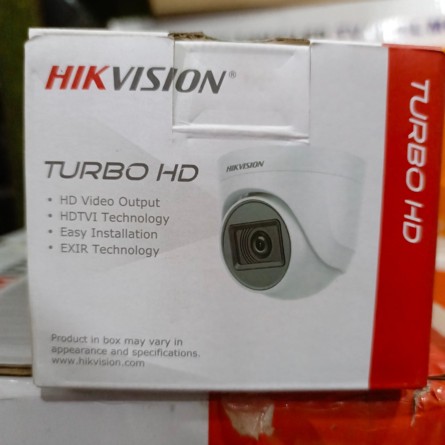HIKVISION EXIR Turret HD-TVI Color Camera (2.8mm 2MP Lens) - Carton view