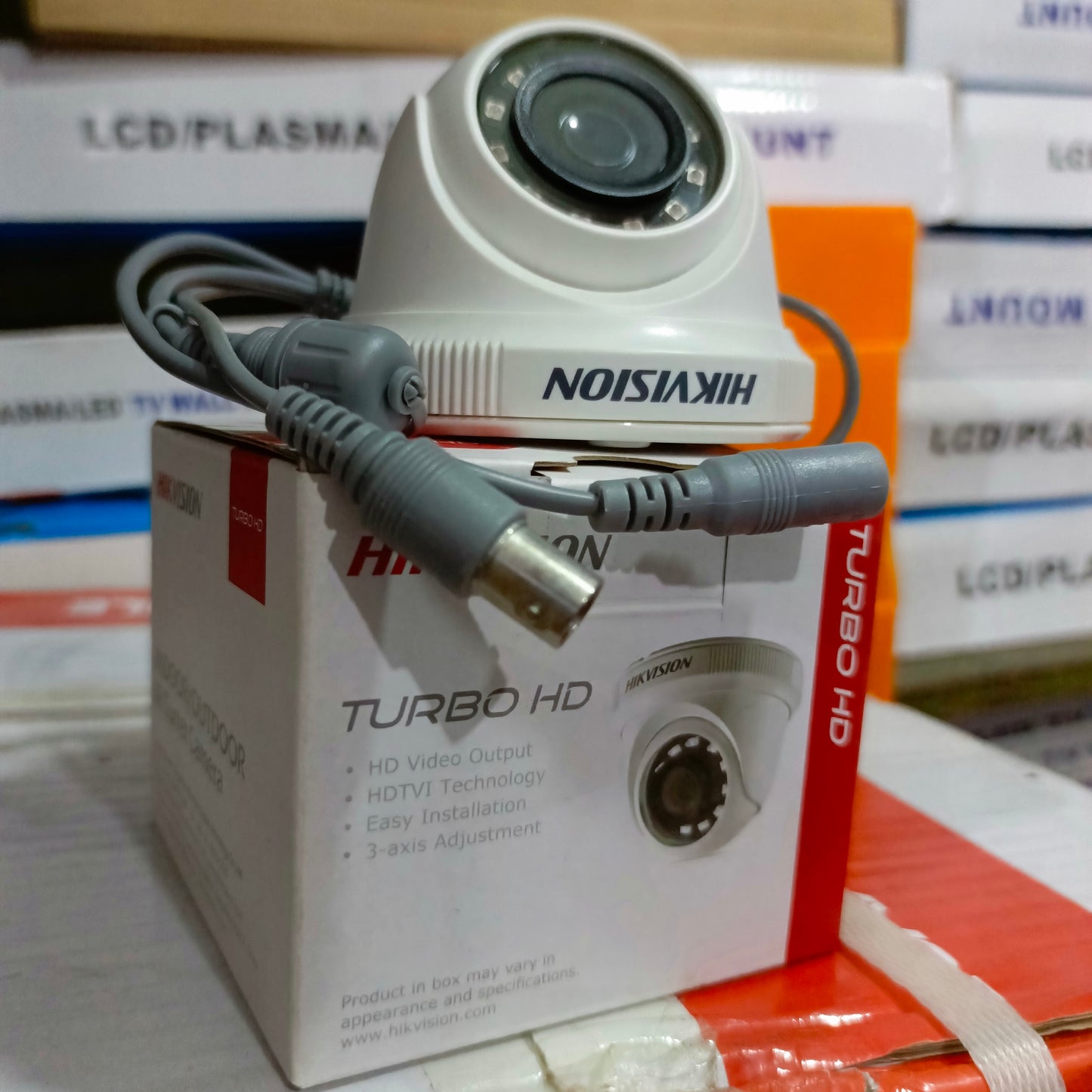 HIKVISION IR Turret HD-TVI Color Camera (2.8mm, 1.3MP Lens) - Front View 