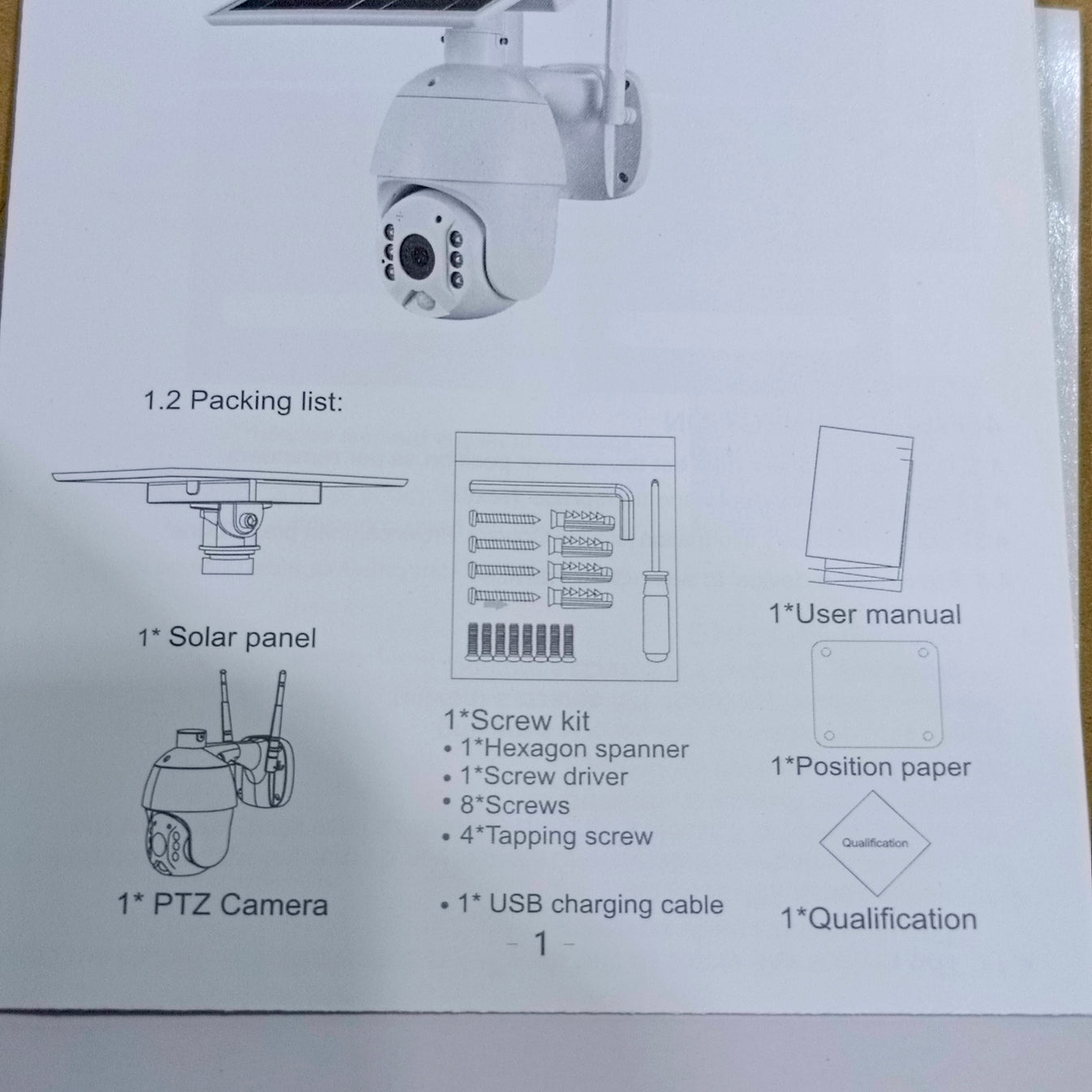 POLYVISION S10-4G WiFi Intelligent Solar Energy 4G PTZ IP Camera (3.6m ...