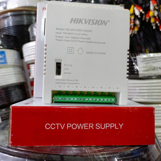 HIKVISION 8-Channel CCTV Switching Power Supply - Brand New