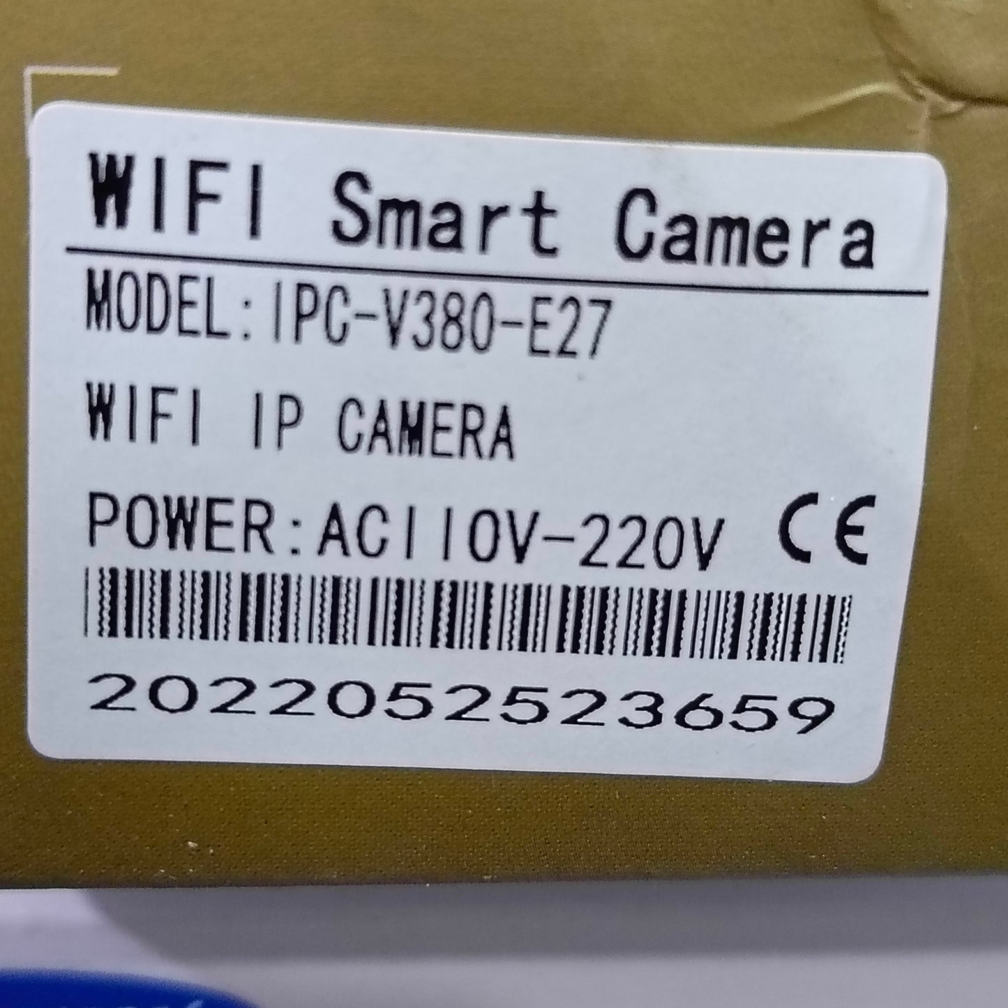 POLYVISION V380-E27 Caméra PTZ à ampoule IP avec capteur de mouvement intelligent WiFi (objectif 3,66 mm 2MP) - Tout neuf