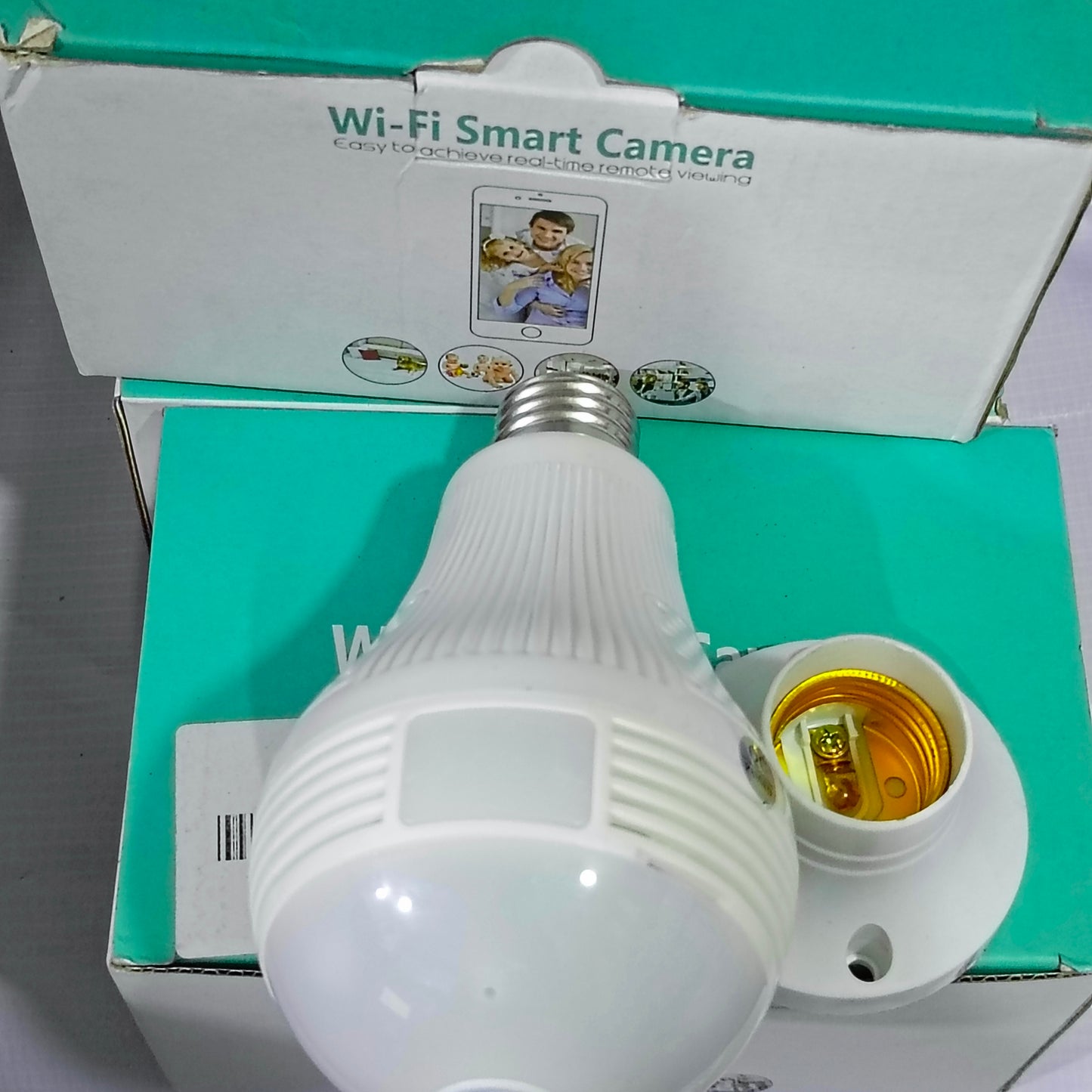 WiFi Smart IP Bulb Camera (3.66mm 2MP Lens) - Brand New