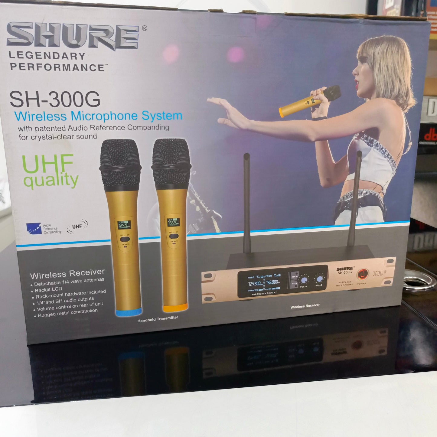 SHURE SH-300G Legendary Wireless Vocal Microphone - Brand New