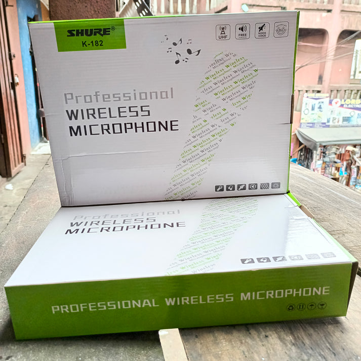 SHURE K-182 Rechargeable Dual (2-Way) Multi-channel Professional Wirel ...