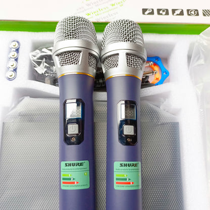 SHURE K-182 Rechargeable Dual (2-Way) Multi-channel Professional Wireless Microphone - Brand New