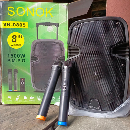 SONOK SK-0805 8-inch Professional PA Loudspeaker System - Brand New