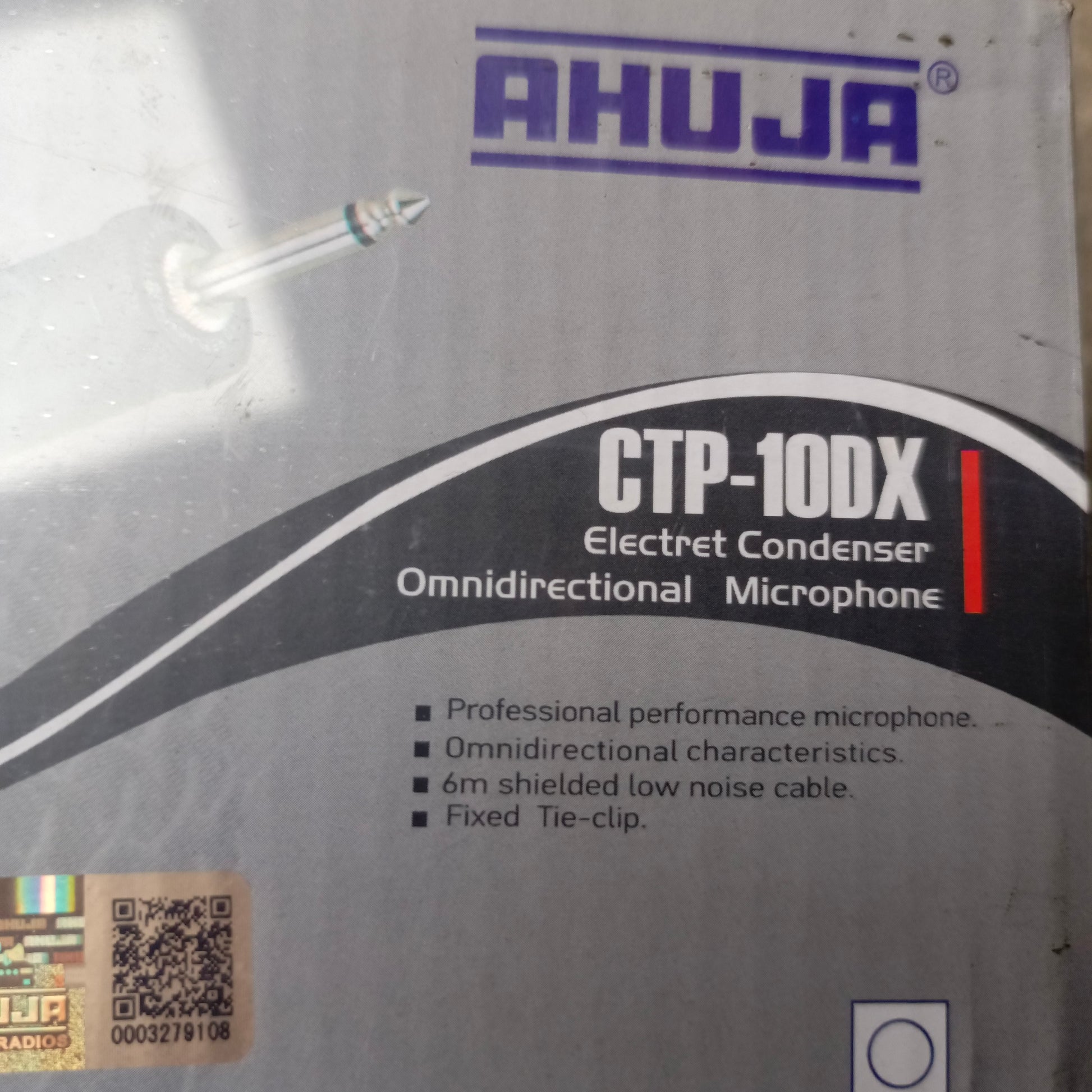AHUJA CTP-10DX Electret Condenser Omnidirectional Microphone - Brand New