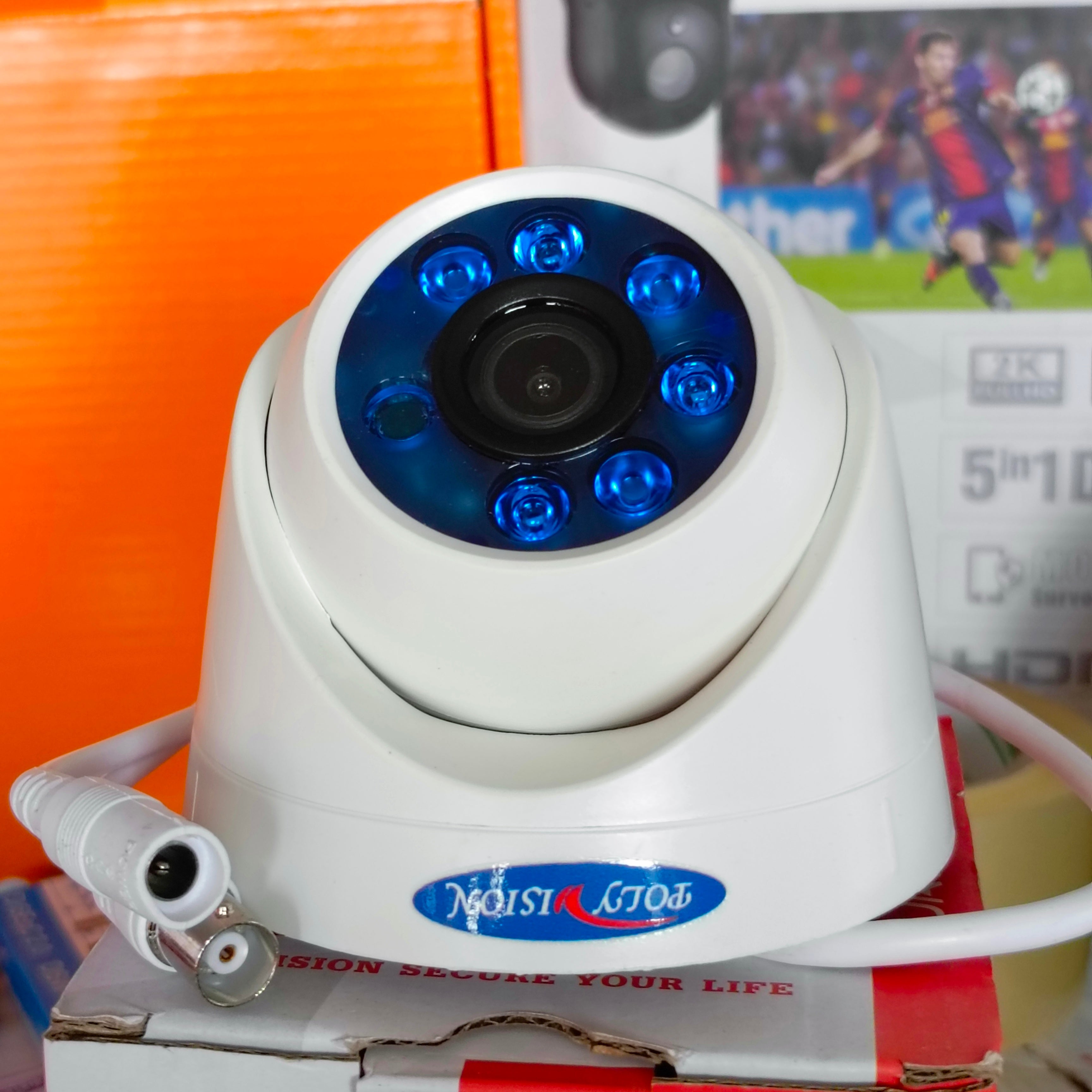 POLYVISION POLY-5014V IR-CCD Color Turret Camera (2.8mm 2MP Lens) - Br ...