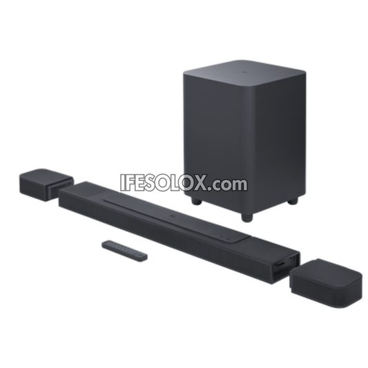 JBL BAR 1000 7.1.4Ch 880W Smart Sound Bar with Wireless Subwoofer, Dolby Atmos, MultiBeam - Brand New