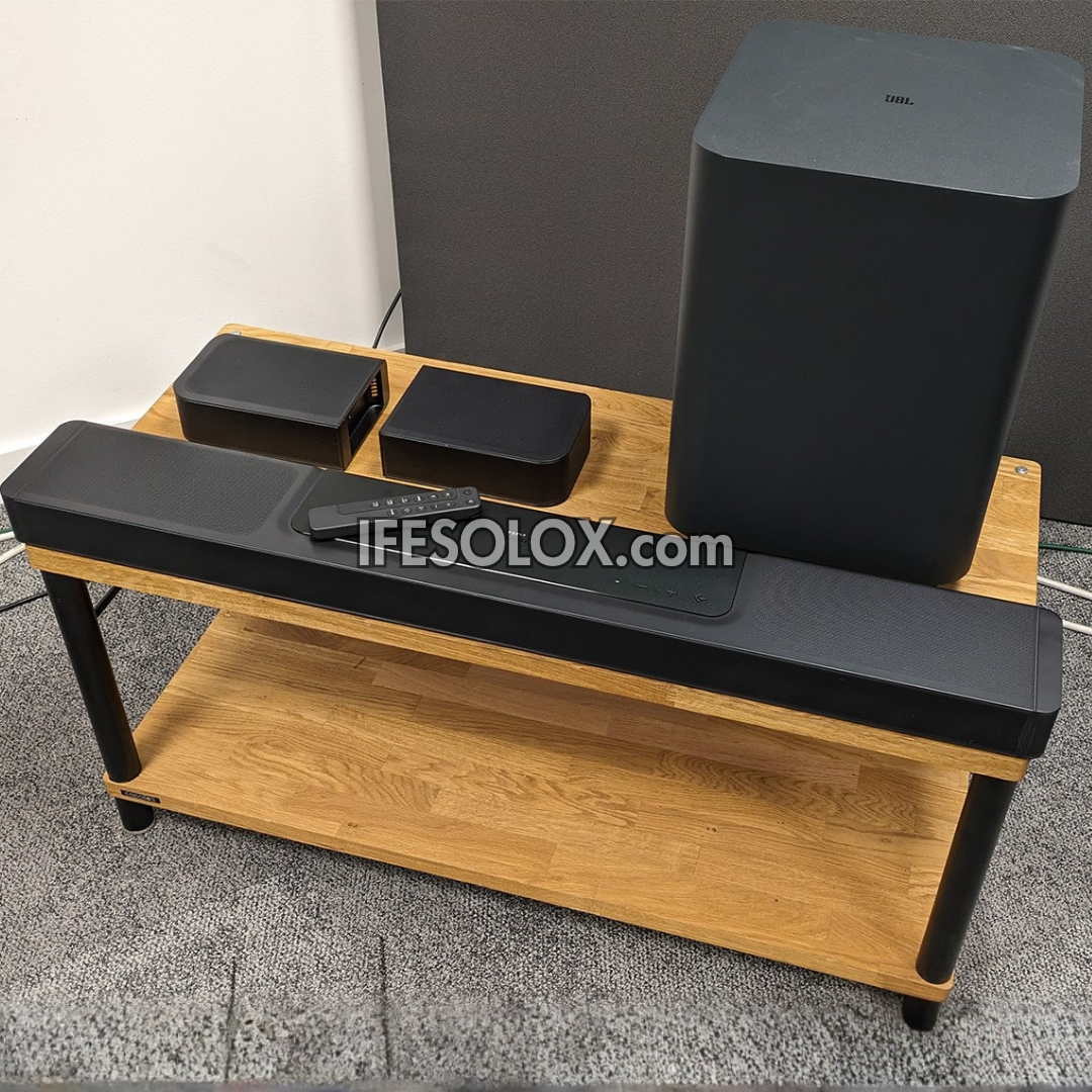 JBL Bar 5.1 510Watts Bluetooth Sound Bar with Detachable Surround Speakers and Wireless Subwoofer - Foreign Used