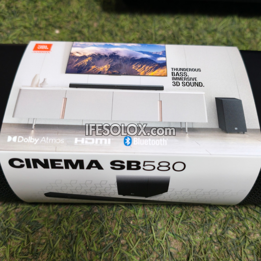 JBL CINEMA SB580 3.1Ch 440W Bluetooth Sound Bar with Wireless Subwoofer - Brand New