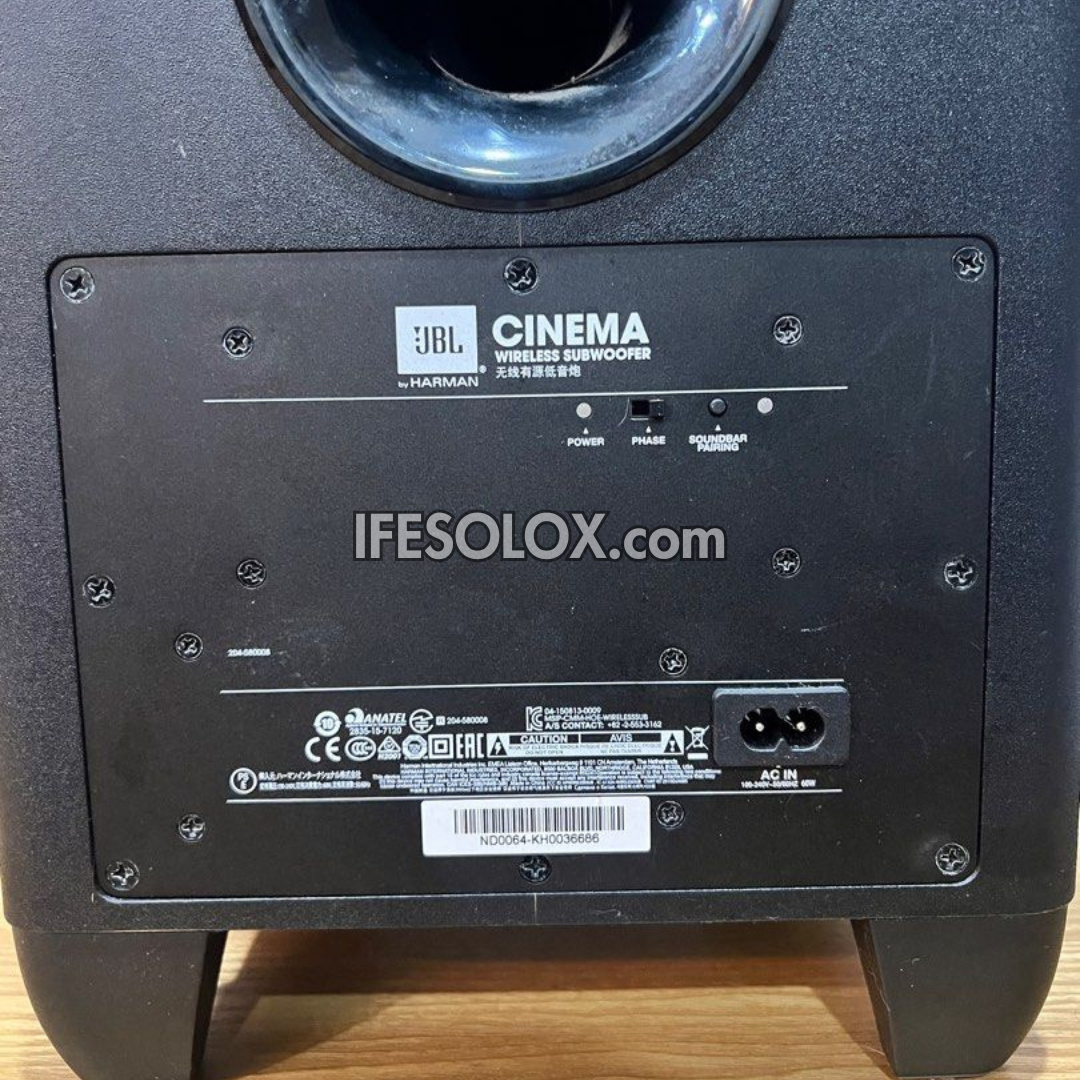 JBL SB250 Cinema 2.1Ch 200W Bluetooth Sound Bar with Wireless Subwoofer, by HARMAN - Foreign Used