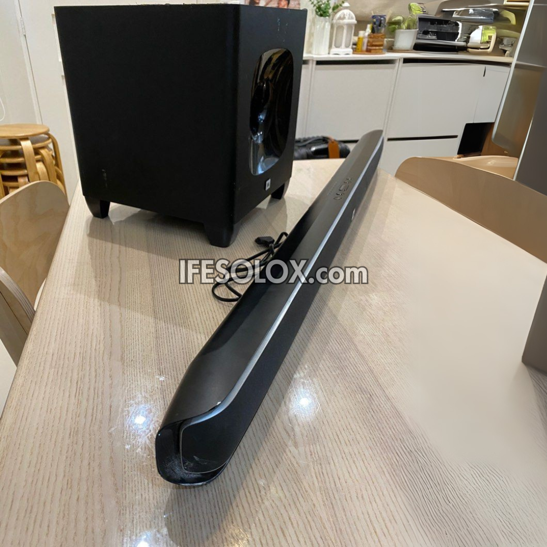 JBL SB400 Cinema 2.1Ch 320W Bluetooth Sound Bar with Wireless Subwoofer, by HARMAN - Foreign Used