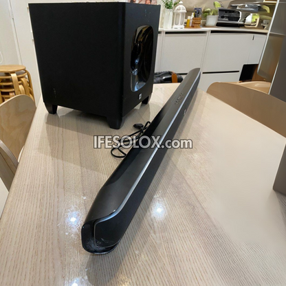 JBL SB400 Cinema 2.1Ch 320W Bluetooth Sound Bar with Wireless Subwoofer, by HARMAN - Foreign Used