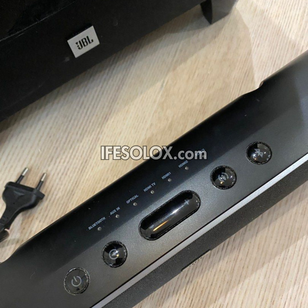 JBL SB400 Cinema 2.1Ch 320W Bluetooth Sound Bar with Wireless Subwoofer, by HARMAN - Foreign Used