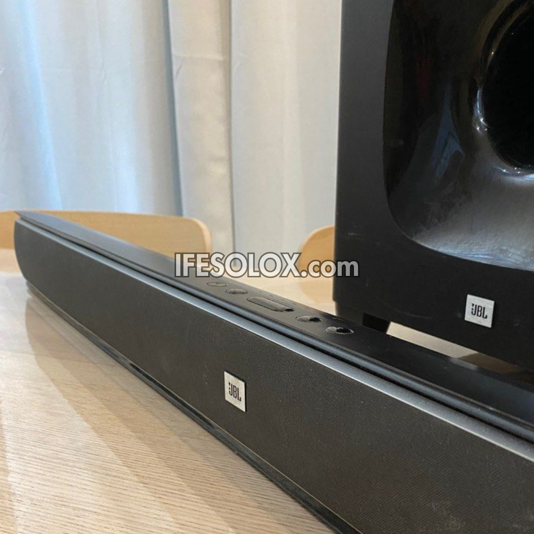 JBL SB400 Cinema 2.1Ch 320W Bluetooth Sound Bar with Wireless Subwoofer, by HARMAN - Foreign Used