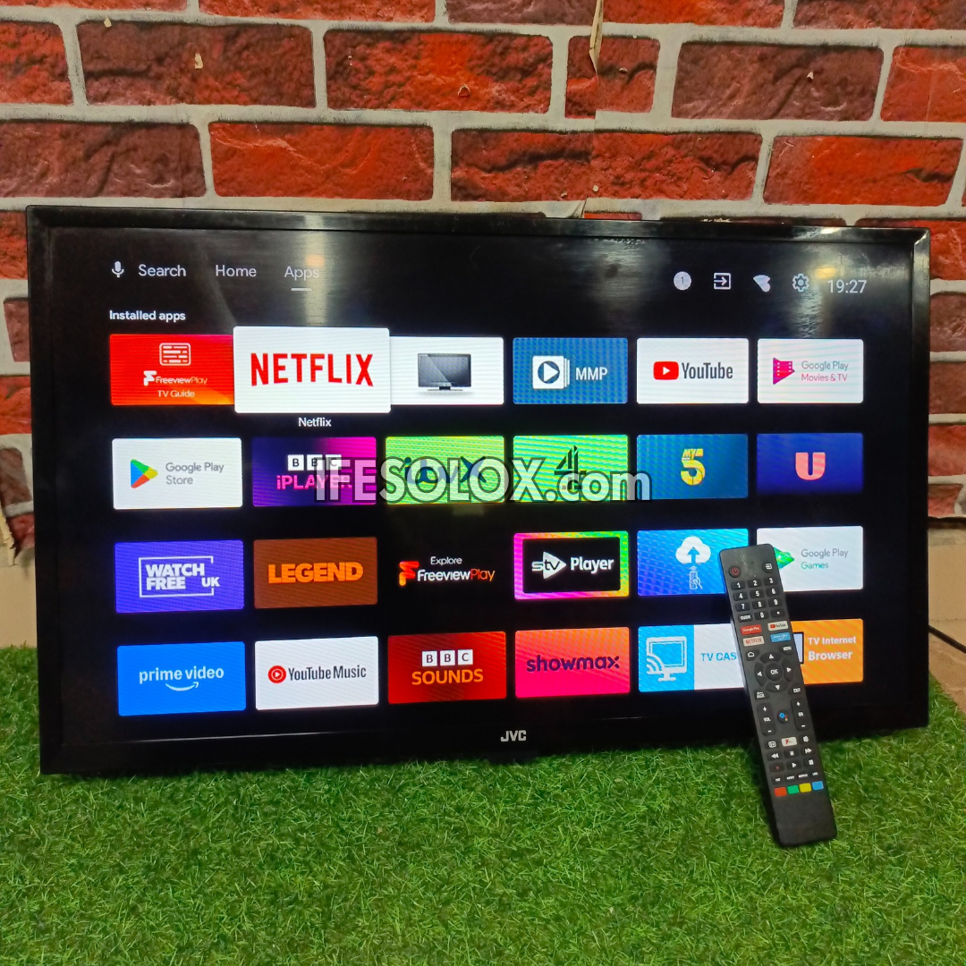 JVC 32 Inch LT-32CA690 Android Full HD Smart TV (Bluetooth, WiFi, Chromecast, Play Store) - London Used