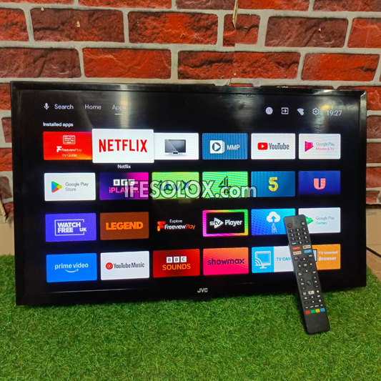 JVC 32 Inch LT-32CA690 Android Full HD Smart TV (Bluetooth, WiFi, Chromecast, Play Store) - London Used