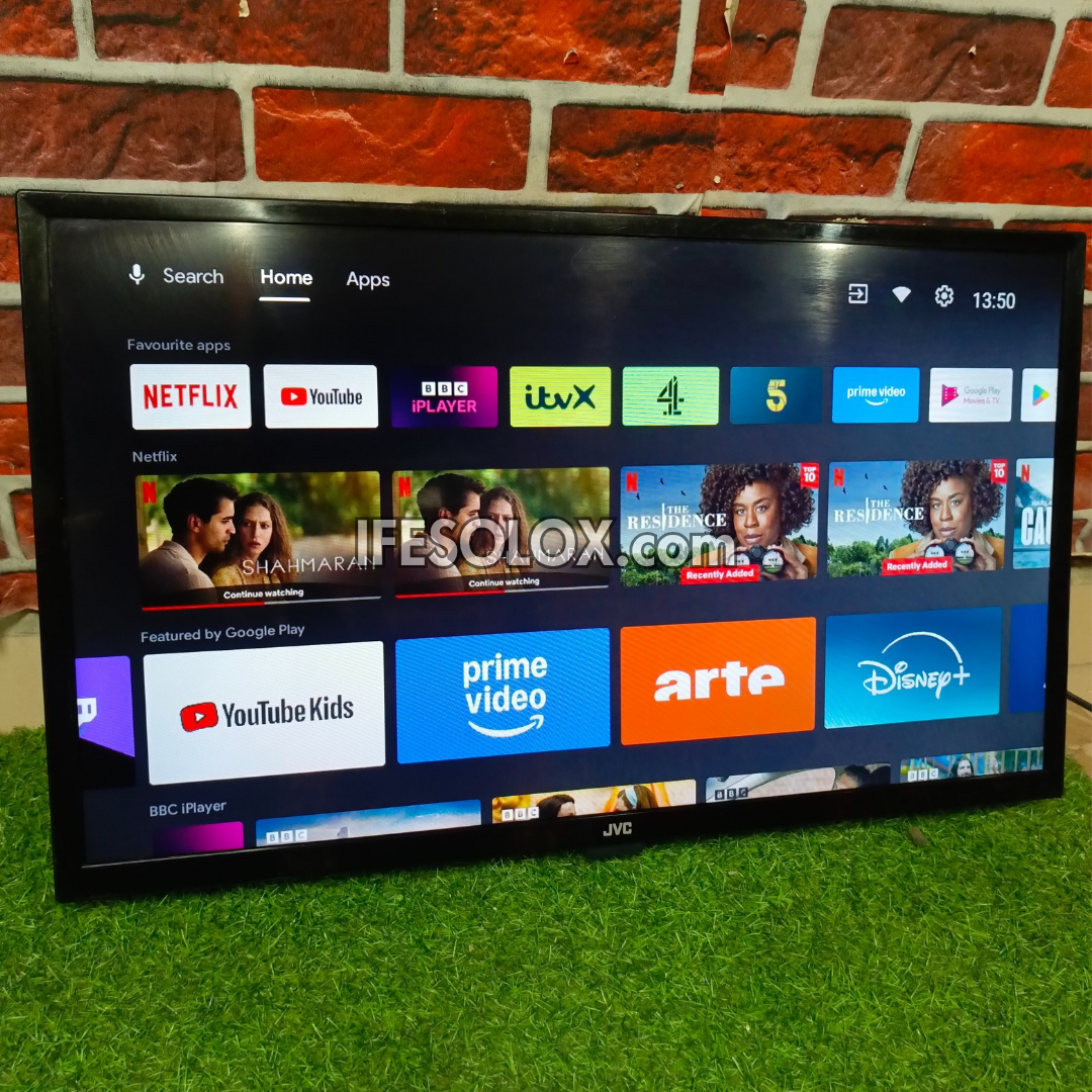 JVC 32 Inch LT-32CA690 Android Full HD Smart TV (Bluetooth, WiFi, Chromecast, Play Store) - London Used