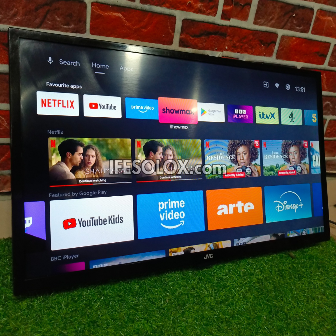 JVC 32 Inch LT-32CA690 Android Full HD Smart TV (Bluetooth, WiFi, Chromecast, Play Store) - London Used