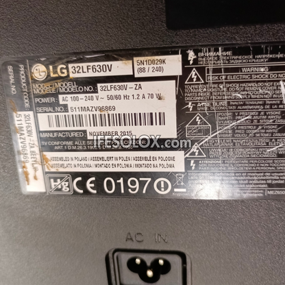 LG 32 Inch 32LF630V webOS 2.0 Smart Satellite Full HD 1080p LED TV with Built-in WiFi, Miracast - UK Used