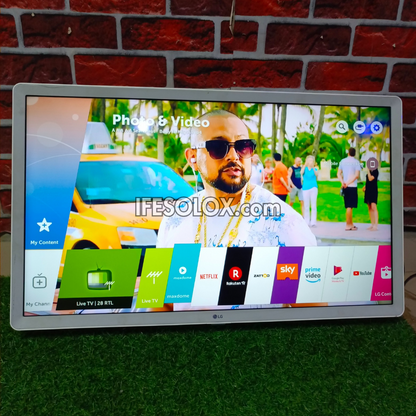 LG 32 Inch 32LK6200PLA ThinQ AI webOS Smart Satellite HDR TV (Bluetooth, WiFi, Miracast) - Foreign Used