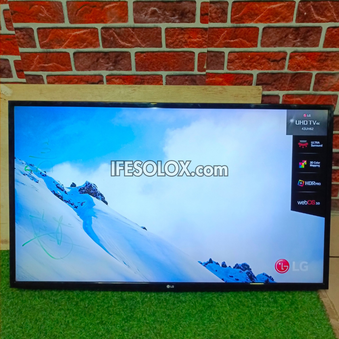 LG 43 Inch 43UH620V Series UHD 4K HDR webOS Smart TV (Built-in WiFi, Miracast) - UK Used