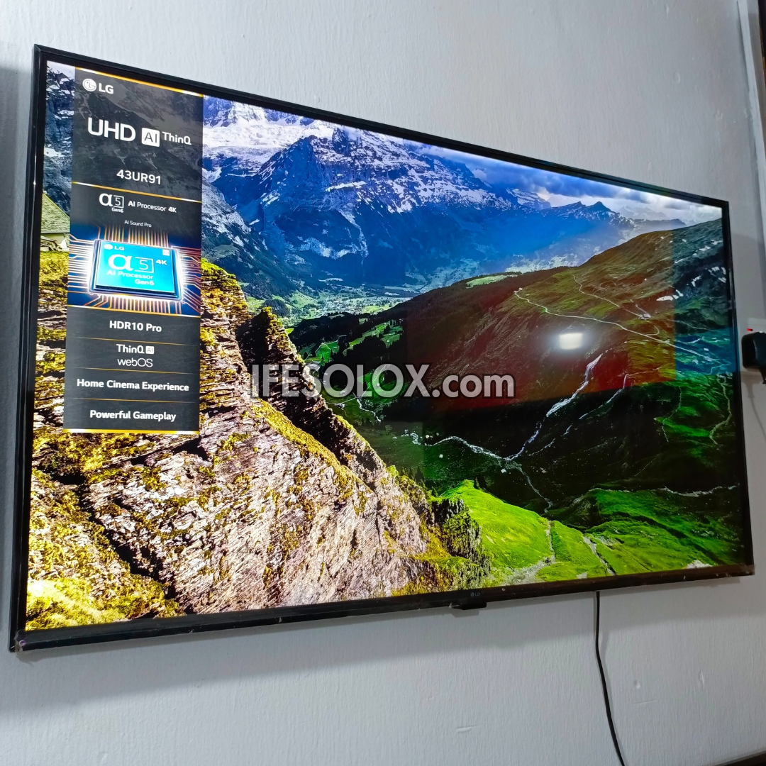 LG 43 inch UR91 webOS Smart 4K UHD 2023 Frameless TV - Foreign Used 