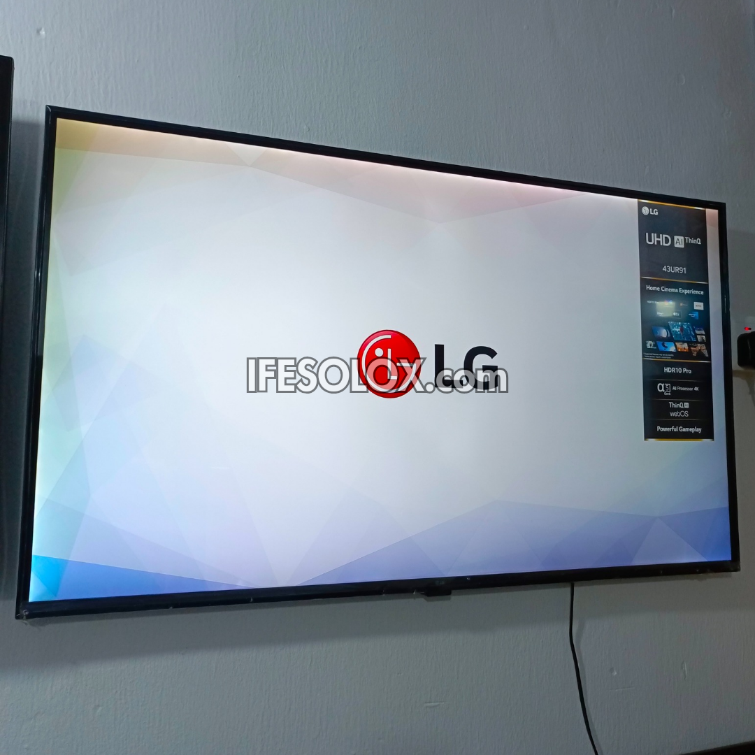 LG 43 inch UR91 webOS Smart 4K UHD 2023 Frameless TV - Foreign Used 