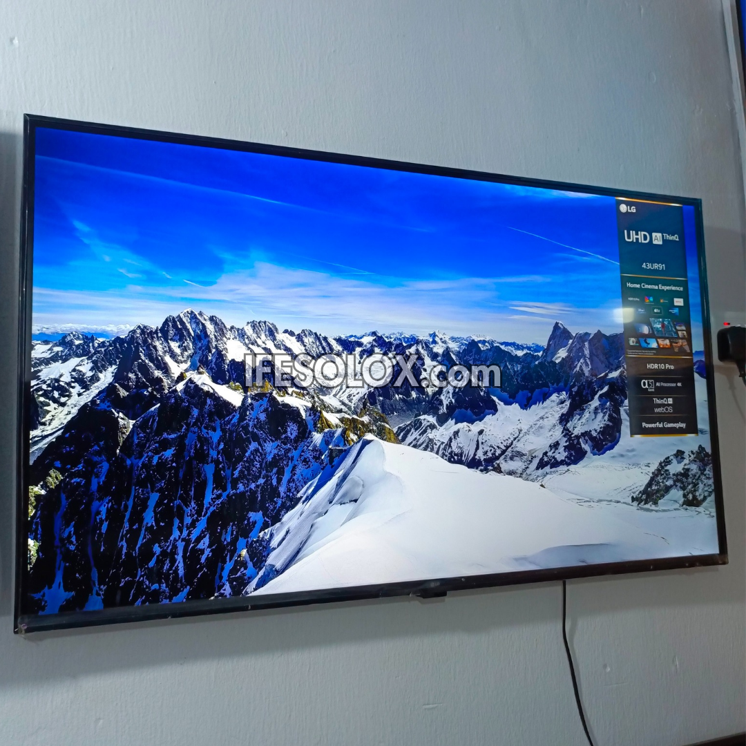 LG 43 inch UR91 webOS Smart 4K UHD 2023 Frameless TV - Foreign Used 
