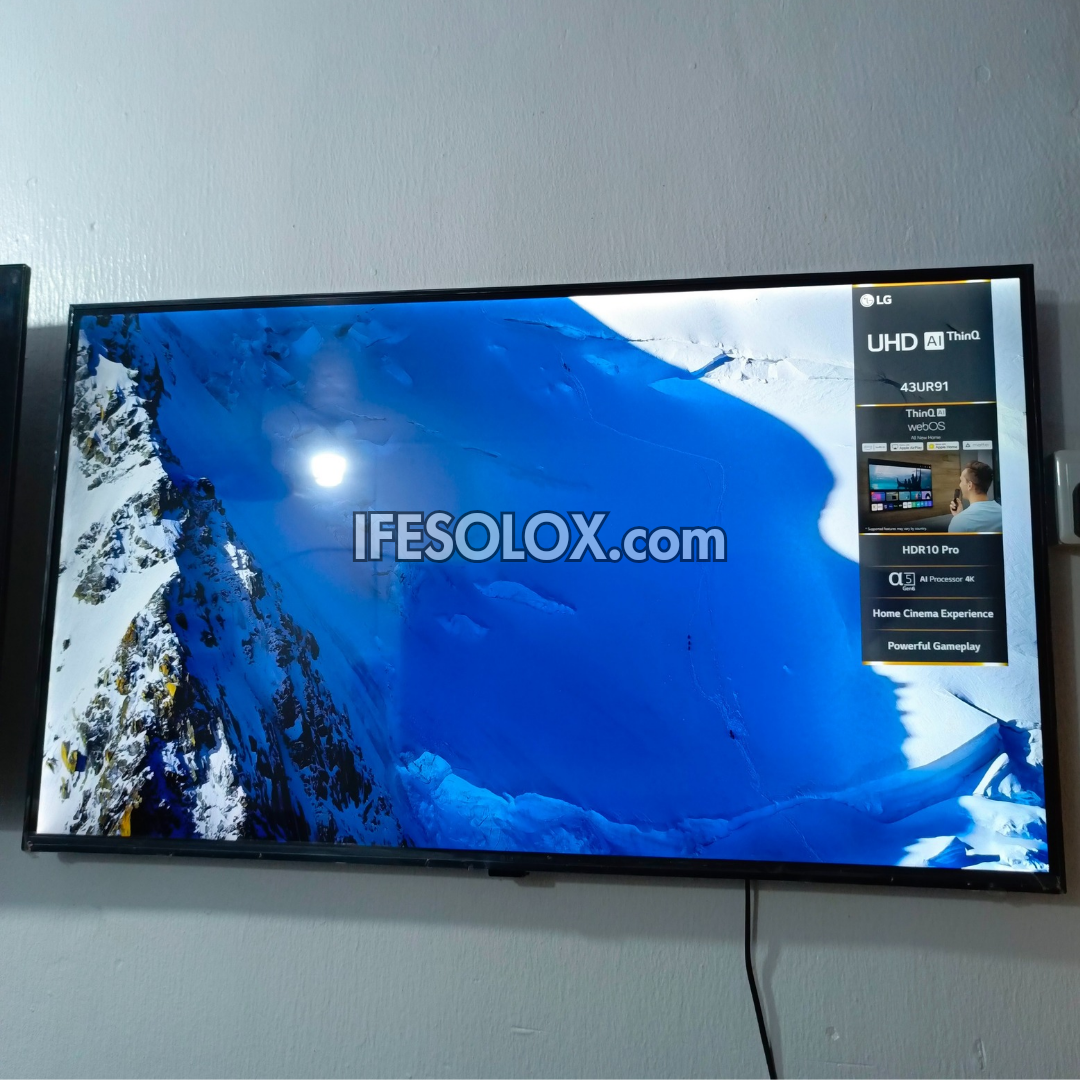LG 43 inch UR91 webOS Smart 4K UHD 2023 Frameless TV - Foreign Used 