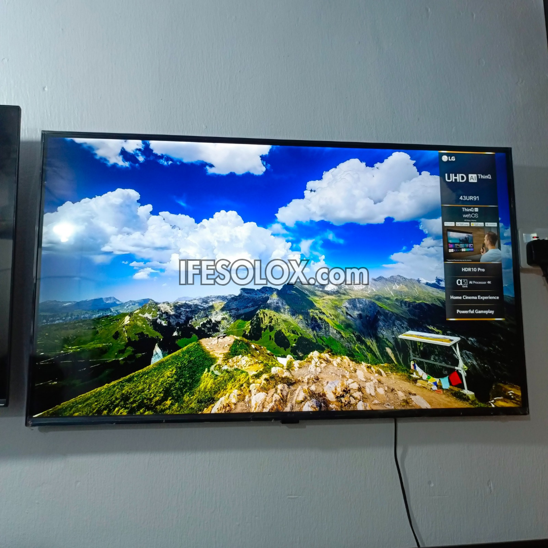 LG 43 inch UR91 webOS Smart 4K UHD 2023 Frameless TV - Foreign Used 