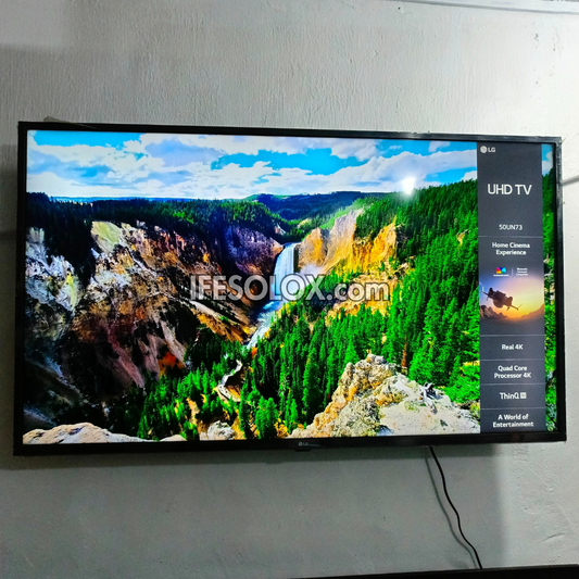 LG 50 Inch 50UN7000 Series Thinq AI webOS Smart 4K UHD Active HDR TV with Bluetooth, Miracast, Airplay 2 - UK Used