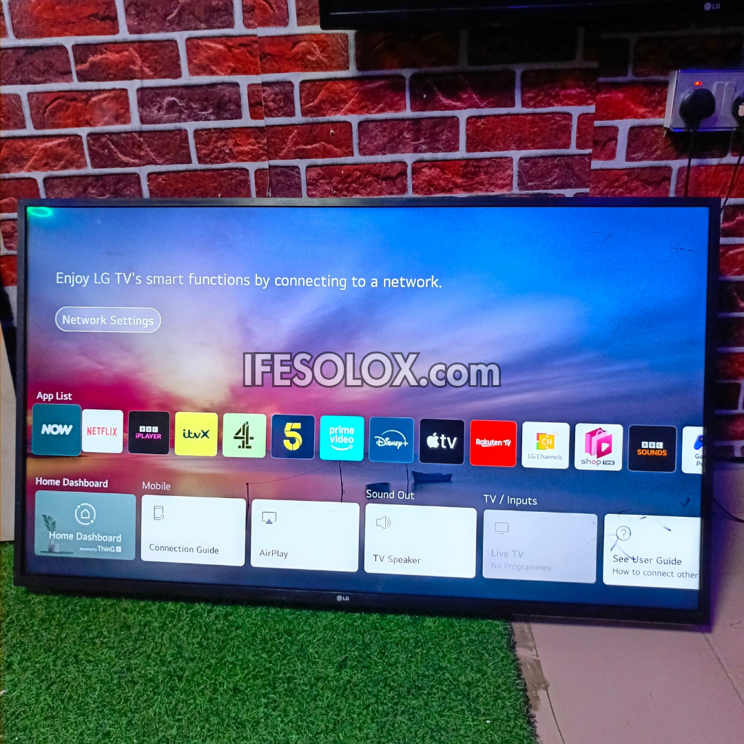 LG 50 inch 50UP75 ThinQ AI webOS 6.0 4K UHD HDR10 Pro Smart TV (Bluetooth, WiFi, AirPlay 2) - Foreign Used